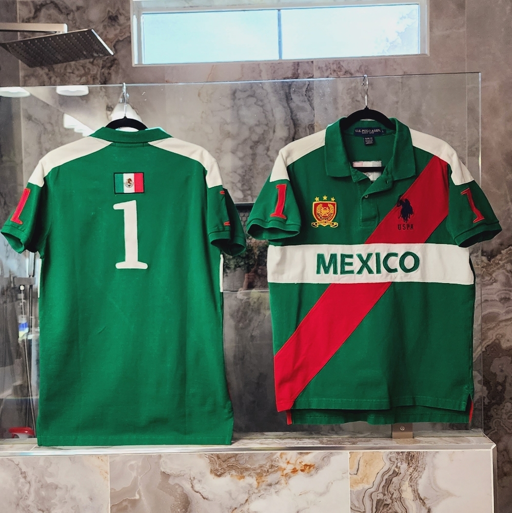 U.S. Polo ASSN Shirts Mexico/Brazil. Size: M/L. PRICE: $30